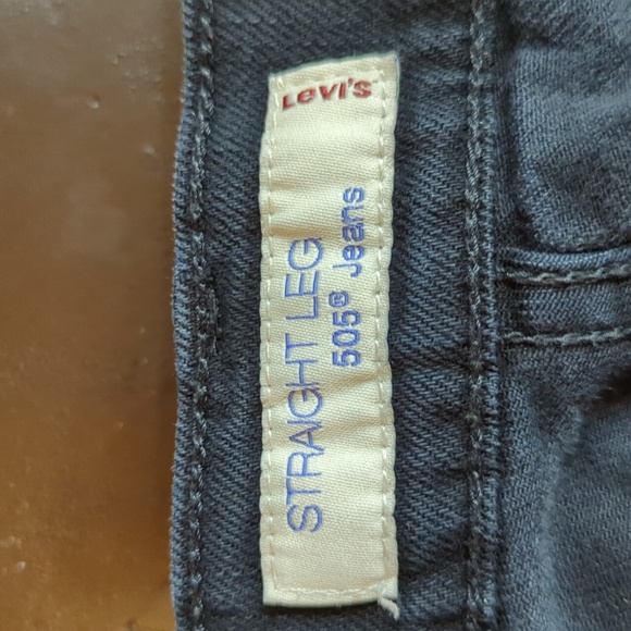 Levi's 505 Straight Leg Jeans - Ladies Size 10M - Black - Picture 5 of 7
